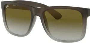 Lentes originales Ray-Ban RB4165 Justin, color 7Z · Verde degradado · plástico