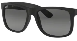 Lentes originales Ray-Ban RB4165 Justin, color T3 · Gris oscuro degradado polarizado · plástico