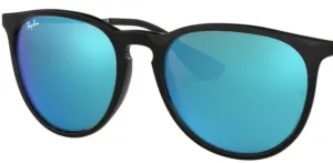 Lentes originales Ray-Ban RB4171 Erika, color 55 · Total azul espejo · plástico