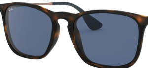 Lentes originales Ray-Ban RB4187 Chris, color 80 · Azul oscuro · plástico