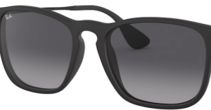 Lentes originales Ray-Ban RB4187 Chris, color 8G · Gris degradado · plástico