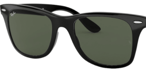 Lentes originales Ray-Ban RB4195 Wayfarer Liteforce, color 71 · Verde oscuro · plástico