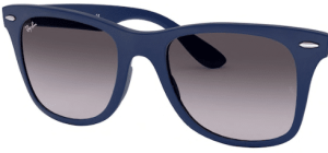 Lentes originales Ray-Ban RB4195 Wayfarer Liteforce, color 8G · Gris degradado · plástico