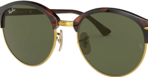 Lentes originales Ray-Ban RB4246 Clubround, color G15 · Verde clásico