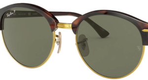 Lentes originales Ray-Ban RB4246 Clubround, color 58 · Verde polarizado