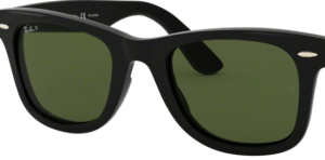 Lentes originales Ray-Ban RB4340 Wayfarer, color 58 · Verde polarizado