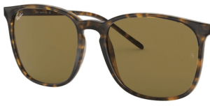 Lentes originales Ray-Ban RB4387, color 73 · Marrón · plástico