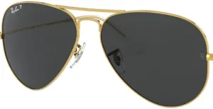 Lentes originales Ray-Ban RB3025 Aviador Piloto, color 48 · Negro polarizado