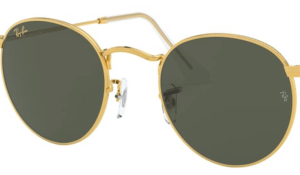 Lentes originales Ray-Ban RB3447 Round Metal, color 31 · Verde