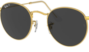 Lentes originales Ray-Ban RB3447 Round Metal, color 48 · Negro polarizado