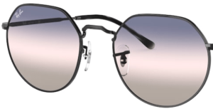 Lentes originales Ray-Ban RB3565 Jack, color GE · Rosa degradado azul degradado gris