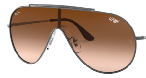 Lentes originales Ray-Ban RB3597 Wings, color 13 · Marrón degradado · plástico