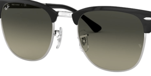 Lentes originales Ray-Ban RB3716 Clubmaster Metal, color 71 · Gris degradado gris oscuro