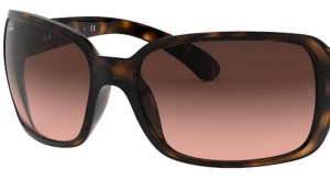 Lentes originales Ray-Ban RB4068, color A5 · Marrón degradado