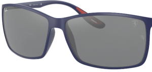 Lentes originales Ray-Ban RB4179 Liteforce, color 6G · Espejo gris total · plástico