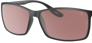 Lentes originales Ray-Ban RB4179 Liteforce, color H2 · Espejo plata chromance polarizado · plástico