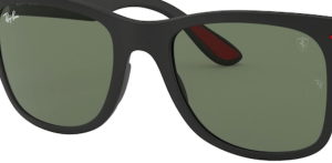 Lentes originales Ray-Ban RB4195M Ferrari, color 71 · Verde · plástico