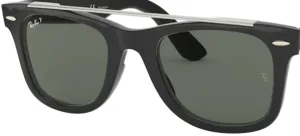 Cristales originales Ray-Ban RB4540 Wayfarer, color 58 · Verde polarizado