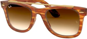 Cristales originales Ray-Ban RB4540 Wayfarer, color 51 · Marrón claro degradado