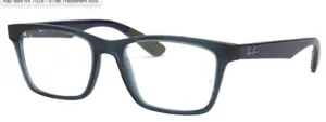 Patillas originales Ray-Ban RB7063 Vista, color 5796 · Trasparent azul oscuro