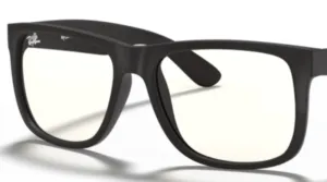Lentes originales Ray-Ban RB4165 Justin, color 5X · Transparente · plástico