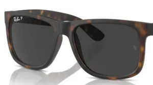 Lentes originales Ray-Ban RB4165 Justin, color 865/87 · Gris polarizado · plástico
