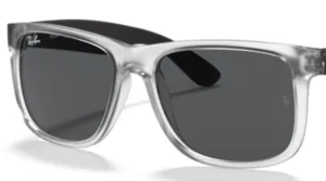 Lentes originales Ray-Ban RB4165 Justin, color 87 · Gris · plástico