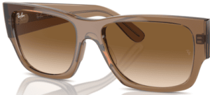 Lentes originales Ray-Ban RB0947S Carlos, color 51 · Marrón claro degradado