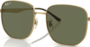 Lentes originales Ray-Ban RB3713D, color 9A · Verde polarizado · plástico