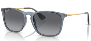 Ray-Ban RB4187 CHRIS, color 6592T3 · Transparente azul