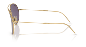 Patillas originales Ray-Ban RB0101S Aviator Reverse, color 001 · Arista
