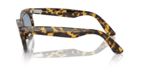 Patillas originales Ray-Ban RB2242 Wayfarer Oval, color 1332 · Amarillo habana