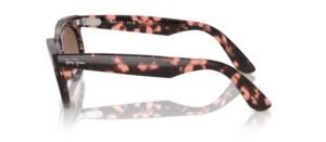 Patillas originales Ray-Ban RB2242 Wayfarer Oval, color 1334 · Rosa habana
