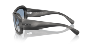 Patillas originales Ray-Ban RB2212 Beate, color 1404 · Rayado gris