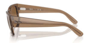 Patillas originales Ray-Ban RB0947S Carlos, color 6640 · Transparente marrón claro
