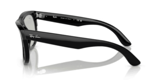 Patillas originales Ray-Ban R0502S Wayfarer Reverse, color 6677 · Negro