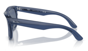 Patillas originales Ray-Ban R0502S Wayfarer Reverse, color 6708 · Transparente navy azul