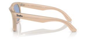 Patillas originales Ray-Ban R0502S Wayfarer Reverse, color 6780 · Opal beige y honey