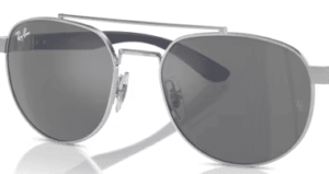 Cristales originales Ray-Ban RB3736, color 6G · Gris espejo plata · plástico