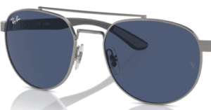 Cristales originales Ray-Ban RB3736, color 80 · Azul oscuro · plástico