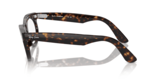 Patillas originales Ray-Ban RB2242 Wayfarer Oval, color 902 · Habana