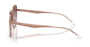 Patillas originales Ray-Ban RB3713D, color 9202 · Rosa oro