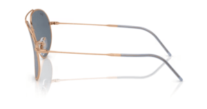Patillas originales Ray-Ban RB0101S Aviator Reverse, color 9202 · Rosa oro