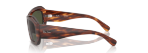 Patillas originales Ray-Ban RB2212 Beate, color 954 · Rayado habana