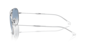 Patillas originales Ray-Ban RB3735 Bain Bridge, color 003 · Plata