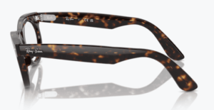Patillas originales Ray-Ban RB2242V Vista WAYFARER OVAL, color 2012 · Habana oscuro