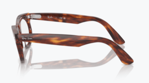 Patillas originales Ray-Ban RB2242V Vista WAYFARER OVAL, color 2144 · Rayado habana