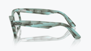 Patillas originales Ray-Ban RB2242V Vista WAYFARER OVAL, color 8362 · Rayado transparente verde