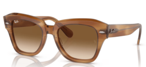 Ray-Ban RB2186 STATE STREET, color 140351 · Marrón a rayas