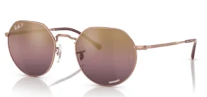 Gafas de Sol Ray-Ban 3565 JACK, color 9202G9 · Rosa oro